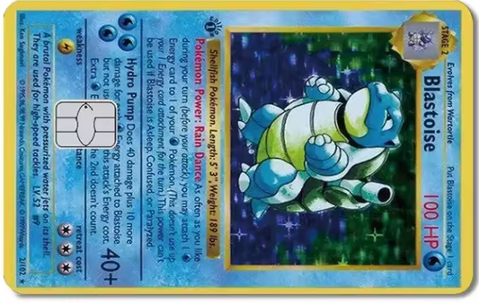 Poke Blastoise Card Cover