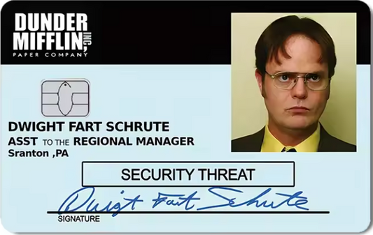 Dwight Schrute Card Skin