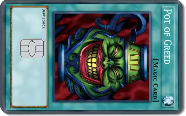 Yu Gi Oh Pot of Greed Card Cover - StickersVault | Custom Credit Card Yu Gi Oh Pot of Greed Card Cover - StickersVault | Custom Credit Card
