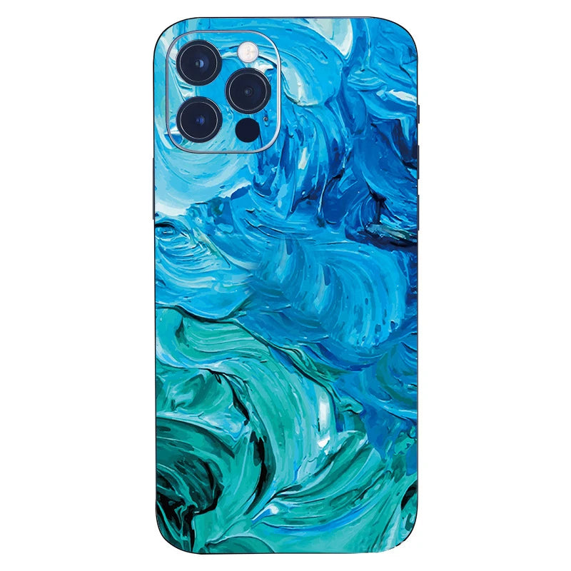 iPhone Skin BlueGreen Paint StickersVault