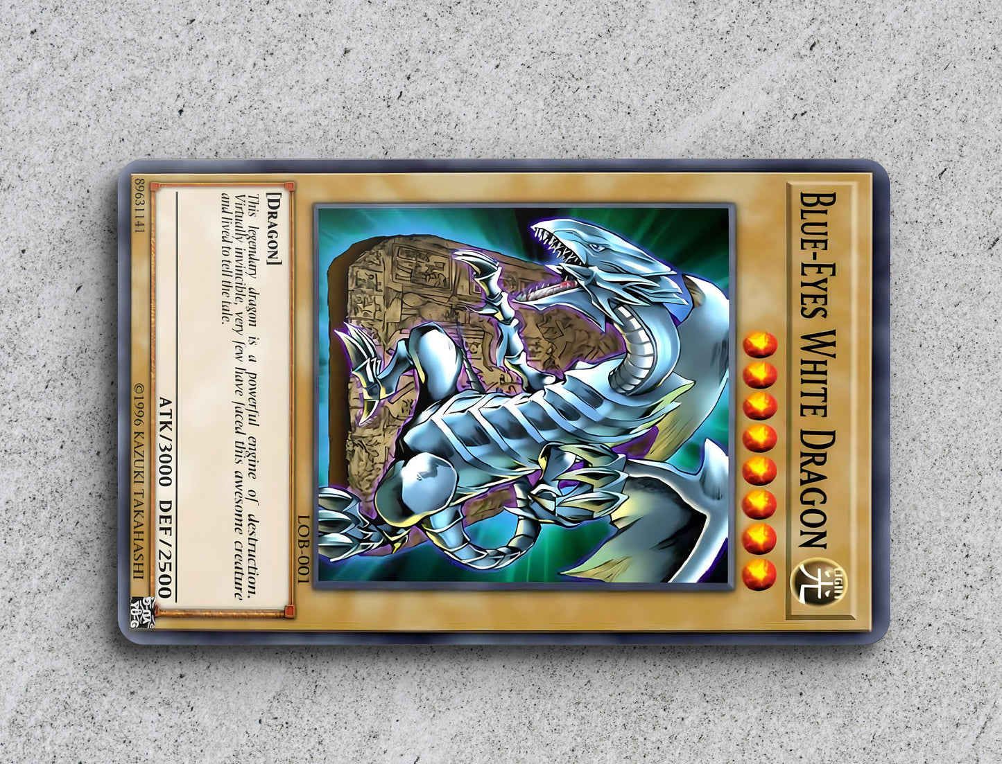 Blue Eyes White Dragon Yu-Gi-Oh - Card Skin/Cover StickersVault