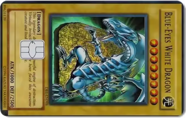 Blue Eyes White Dragon Yu-Gi-Oh - Card Skin/Cover