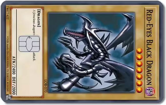 Red-Eyes Black Dragon Yu-Gi-Oh card - Card Skin/Cover