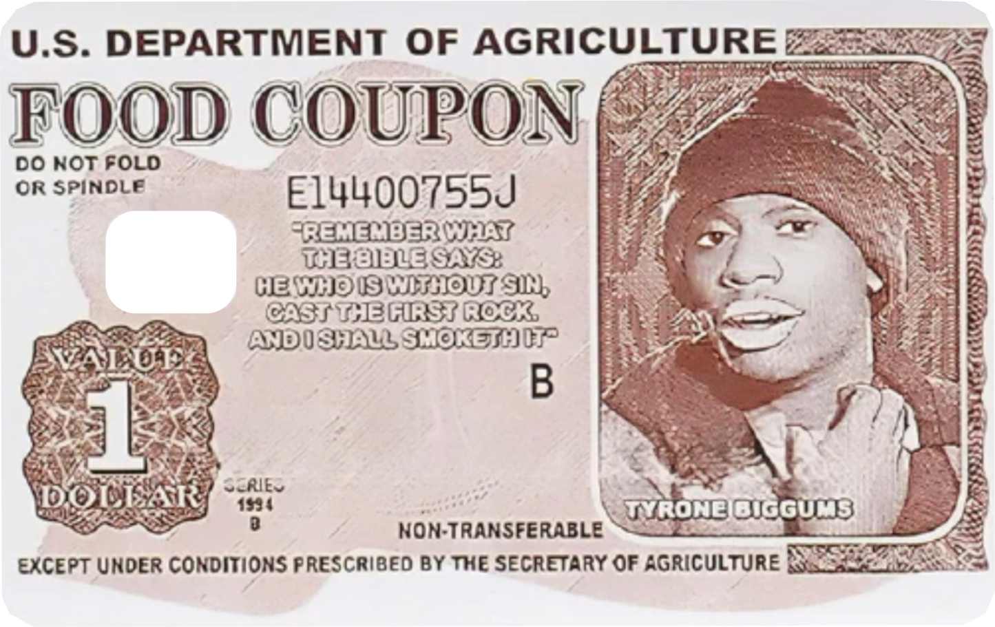 Tyrone Food Stamp Card Skin