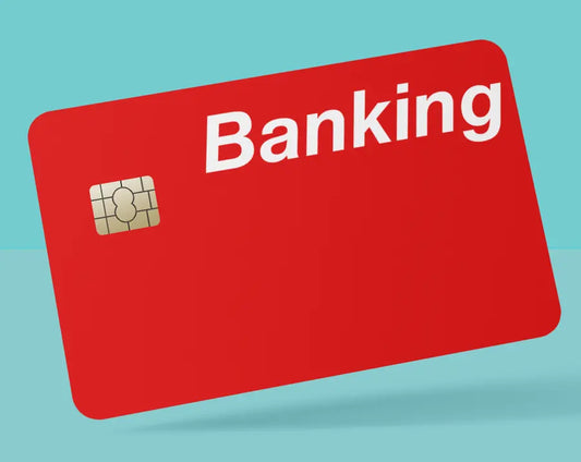 Red Banking debit card cover
