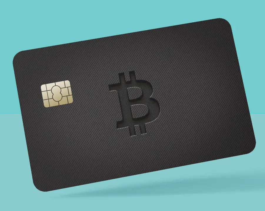 Bitcoin Black Card Cover - StickersVault | Custom Credit Card Skins,