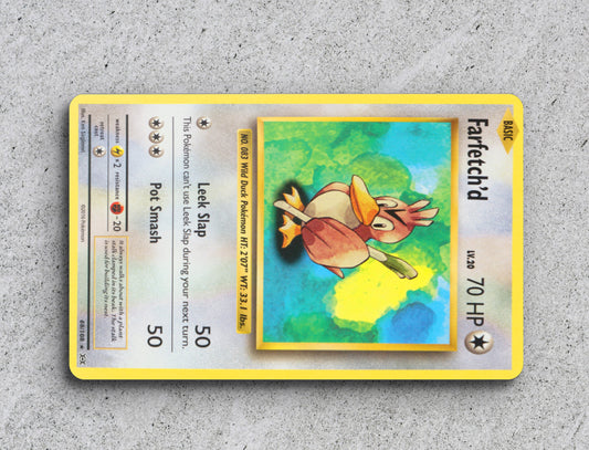 a pokemon trading card with a yellow border