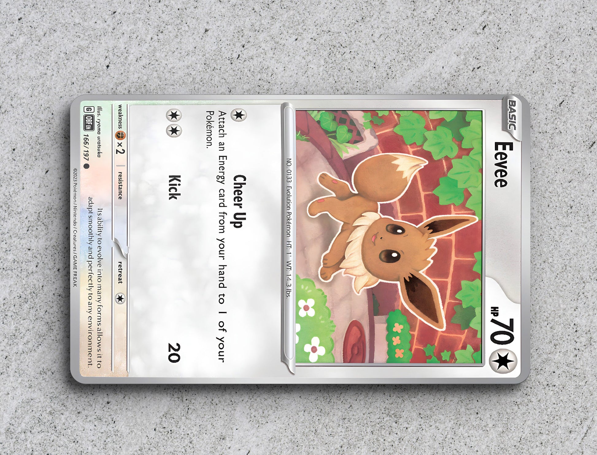 a card with a picture of a deer on it pokemon