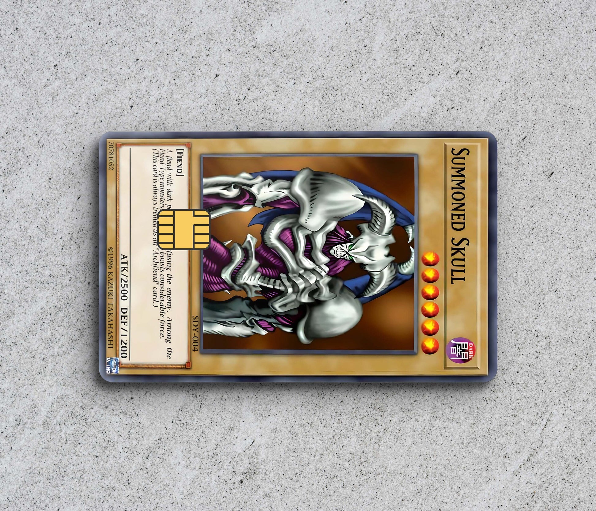 Summoned Skull Yu-Gi-Oh Card- Card Skin/Cover StickersVault