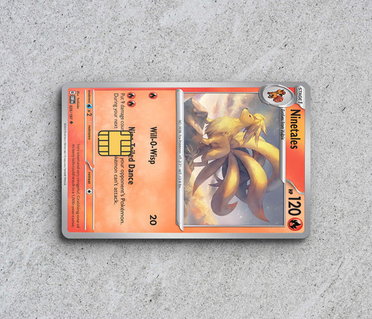 Ninetales Pokemon Card - Card Skin/Cover StickersVault