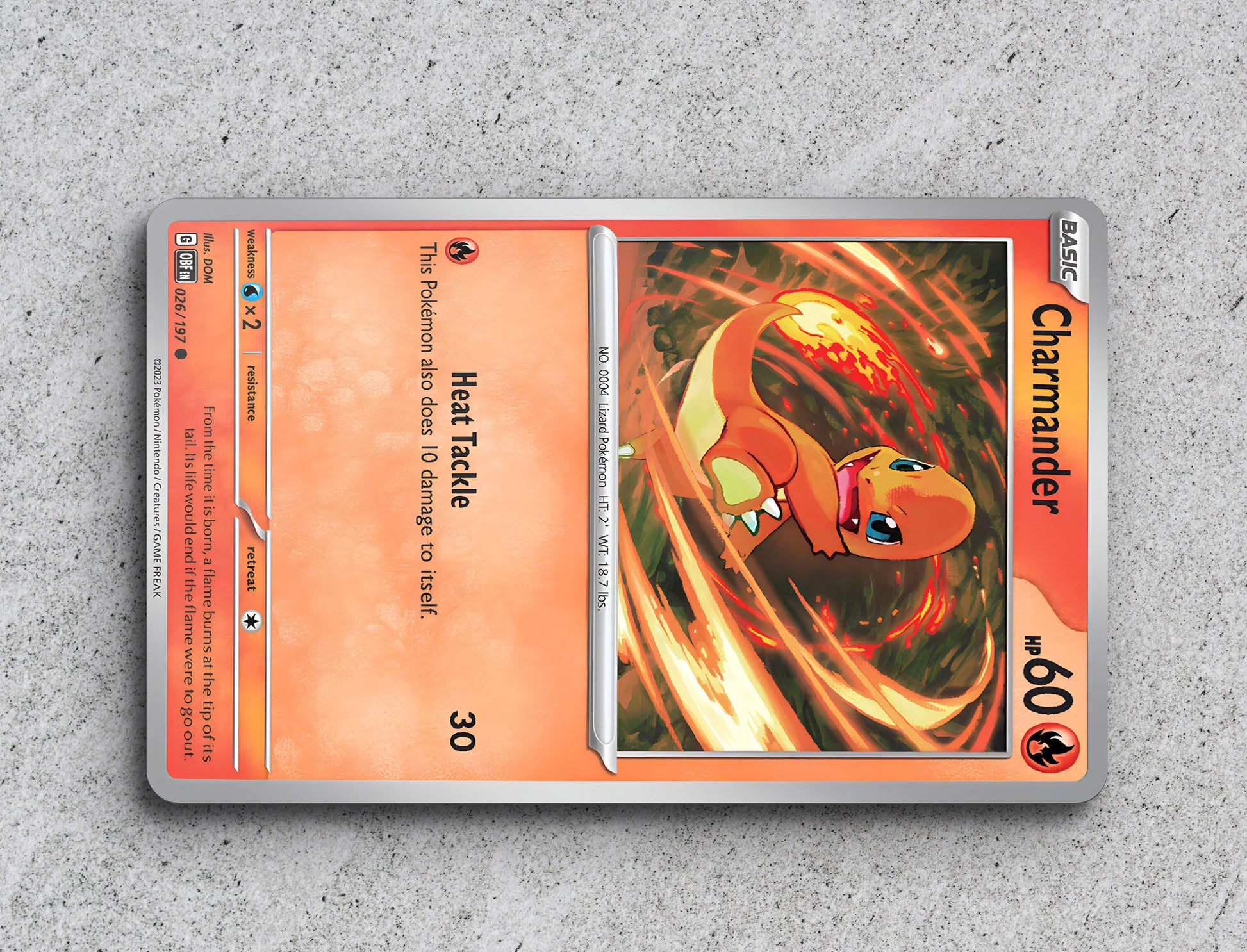 Charmander Pokemon Card - Card Skin/Cover StickersVault