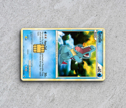 Totodile Pokemon Card - Card Skin/Cover StickersVault