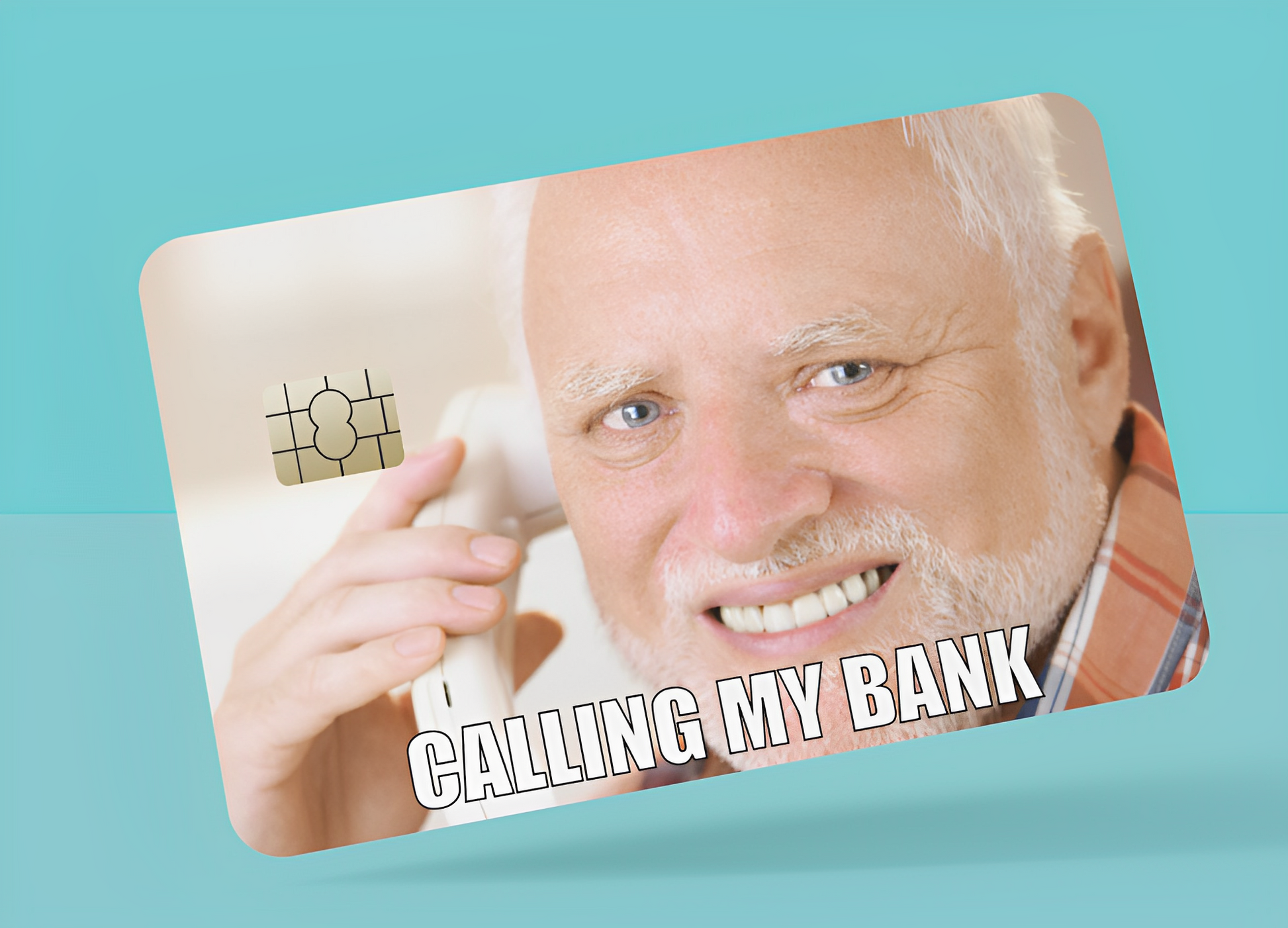 Calling My Bank Card Cover StickersVault