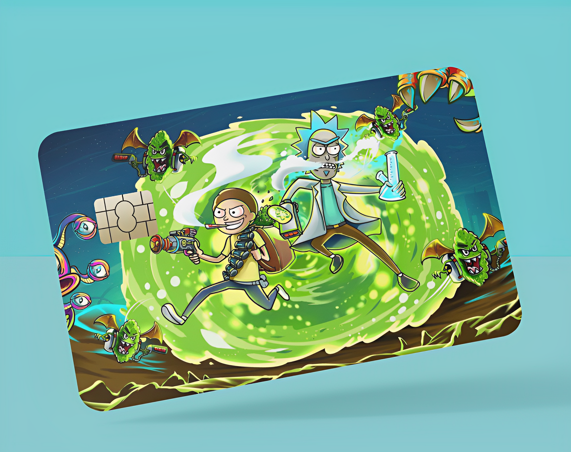 Rick and Morty Card Cover.